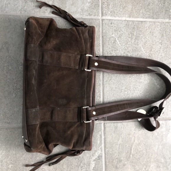 Vintage YSL brown suede shoulder bag. Good condition. - Picture 2 of 10
